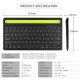 Бездротова двоконтактна Bluetooth-клавіатура Sandy Gforse Multi-Device Keyboard BK 230 Black