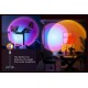 Проєкційна різнобарвна RGB LED-лампа Sunset Lamp з ефектом заходу з пультом, світильник заходу/розсвітла, 1