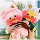 Мягкая игрушка Huada Toys уточка в очках Lalafanfan 35 см, плюшевая утка в одежде Cafe mimi duck Лалафанфан