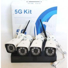 Комплект відеоспостереження бездротової DVR KIT CAD Full HD WiFi 5G набір на 4 камери (6)