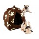 Мягкий домик для собак и кошек Pet Hut Brown