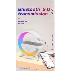 Настольная лампа, ночник c зарядкой и будильником bt-2301 RGB 3-in-1 Bluetooth колонкой