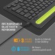 Бездротова двоконтактна Bluetooth-клавіатура Sandy Gforse Multi-Device Keyboard BK 230 Black