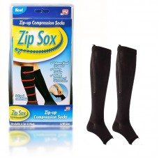 Лечебные компрессионные гольфы от варикоза Zip Sox (Зип Сокс) черные (200)