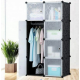 Складна шафа Storage Cube Cabinet «МР 28-51» чорна