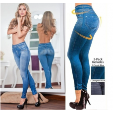 Жіночі джинси, що коректують, джинси Джеггінси Slim'n Lift Caresse jeans для будь-якого типу фігури. XXL Синій (200)