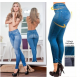 Жіночі джинси, що коректують, джинси Джеггінси Slim'n Lift Caresse jeans для будь-якого типу фігури. XXL Синій