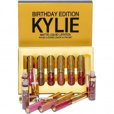 Набір рідких матових помад Kylie Birthday Edition, 6 кольорів