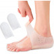Силиконово-гелевые носки увеличение роста (4 см белого цвета), Гелевые протекторы для пяток, подпяточники
