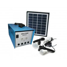 Солнечная система электроснабжения GD8018 С солнечной панелью + лампочки 3шт
