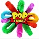 Fidget Pop Tube Пластиковые эластичные трубы набор 12 шт в Ручные антистрессовые сенсорные игрушки М