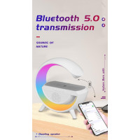 Настольная лампа, ночник c зарядкой и будильником bt-2301 RGB 3-in-1 Bluetooth колонкой