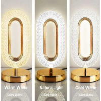 Настольная лампа с кристаллами и бриллиантами Creatice Table Lamp 16.  Три вида освещения
