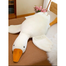 Плюшевая игрушка гусь 90 см, подушка обнимашка утка , плюшевая большая игрушка антистресс