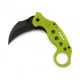 Складаний кишеньковий ніж тактичний ніж Karambit 18 см Зелено-жовтий